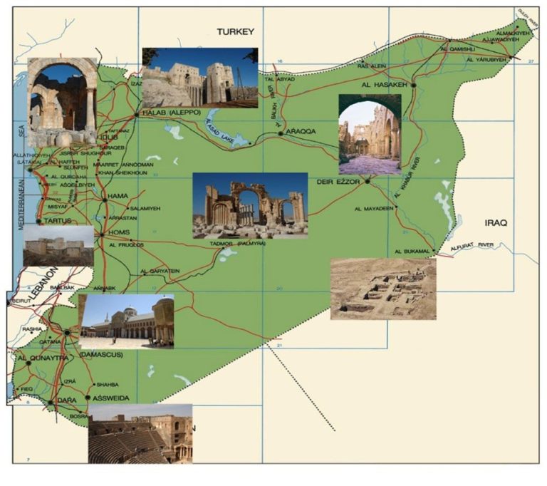 صورة1 خريطة سوريا الأثرية دراسة للقلاع الأثرية الإسماعيلية في سورية/ ترجمة: محمد عبد الكريم يوسف